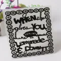 Lemonade quote fondant cake embossing folder with a decorative lemon slice border design - Style D Lemon Inspirational (57154)
