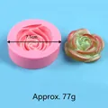 Rose shaped silicone mold for DIY baking chocolate and soap making diameter 7.1cm - 50-1338 Pink