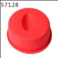 Stampo in silicone rosso numero 0 per cioccolato fondente 3D e decorazione torte - Stile Numero 0 (57128) / Pezzo Singolo / Rosso