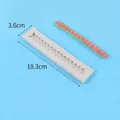 Vintage floral strip silicone mold for DIY cake fondant borders and chocolate making - 50-2914-B (18.3x3.6cm) / Gray