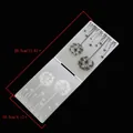 Detailed macro view of a dandelion plastic embossing folder for DIY card making crafts - Dandelion Floral Style (55070)