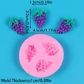 Pink silicone mold with grape fruit patterns for DIY fondant and cake decoration - Grape Style (50-1867) / Pink