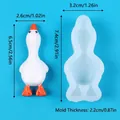 Detaillierte Abmessungen der Enten-Silikonform für Mousse-Kuchen und Dekorationen. - Kleine Faule Ente (50-3632-D) / 50-3632-D Klein