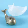 Professional 3D whale shaped silicone resin mold for DIY crystal epoxy desktop ornaments - Large Whale Mold (60-715)
