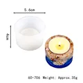 Cylindrical silicone candle holder mold with dimensions 5.6cm by 4cm - Small Cylinder Candlestick (60-706)
