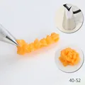 Professional stainless steel piping nozzle for cake decorating and cream icing flowers - Multi-Tooth Wave Style (40-52) / 40-52