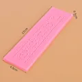 Molde de silicona rosa grande para fondant con textura de corteza para tartas - Textura Tejida de Diamante Geométrico (50-1563-A)