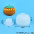 Set di 2 stampi in silicone per barattolo zucca fai-da-te con chiare dimensioni - Stile Zucca (60-1224)