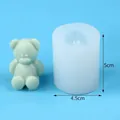 3D teddy bear silicone mold for DIY candles and aromatherapy crafts with dimensions - Sitting Bear (50-3444) / Approx 65g