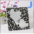 Plastic fondant cake embossing folder with decorative black vine and leaf pattern - Style J Dense Vine (57152)