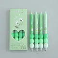 Set di 4 penne gel verde chiaro ad asciugatura rapida con impugnatura morbida antistress - 0.5mm (4 Pieces Pack) / Verde
