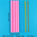 Lange siliconen mal met vintage touwpatroon voor fondant taartrand en chocolade decor - 50-2035-A (18x4.6cm)