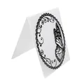 Plastic butterfly oval lace embossing folder for scrapbooking and DIY card making - Butterfly Frame (58067)