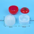 Stampo in silicone per barattolo a forma di mela fai-da-te con peso e dimensioni - Stile Pomodoro-Mela (60-1286)