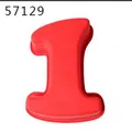 Stampo per torta in silicone 3D rosso numero 1 per fondente e cioccolato fai-da-te - Stile Numero 1 (57129)