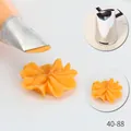 Medium 304 stainless steel piping tip model 40-88 for flower petal cream icing decoration - Slanted Rose Petal Style (40-88) / 40-88