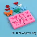 Molde de silicona de mariposa e insecto para decoración de pasteles - Molde de Mariposa Multi-Insectos (50-1676) / Rosa