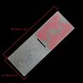 Detailed view of DIY plastic embossing folder with floral pattern and dimensions - Botanical Floral Style (55075)