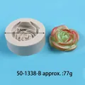 Professional rose flower silicone mold for cake decorating with 7.1cm diameter - 50-1338 Gray
