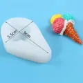 Silicone ice cream cone mold for DIY cake decoration and resin crafts 9cm x 5.5cm - 3-Ball Cone Style (50-3372)