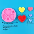 Herzförmige Silikonform Abmessungen für DIY Schokoladen und Fondant Tortendekoration - Multi-Größe Herz (50-3589-A) / 9.5x9.5x1.5cm