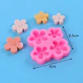 Pink 4-cavity sunflower silicone mold for DIY handmade flower soaps and chocolate treats - 50-2655 Pink