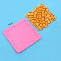 Molde grande de silicona rosa con textura de corteza para decorar tartas, tamaño 15 cm - Textura de Pared de Piedra de Corteza (50-577-A)
