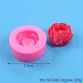 Φόρμα σιλικόνης τριαντάφυλλο διαμέτρου 7,3cm για ζαχαρόπαστα και διακόσμηση κέικ - Διάμετρος 7,3 εκ.