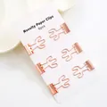 Set mit 6 dekorativen roségoldenen Büroklammern in Kaktusform für Büro und Schule - Kaktusform / Kaktus (6 Stück/Packung)