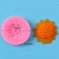 Pink flower lace silicone cake mold, 7cm diameter, 1.5cm thickness for DIY baking - 50-2011 Pink