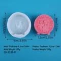 Moule en silicone pour bougie religieuse Vierge Marie et Jésus avec mesures de taille - Style Madone (50-3931 Blanc)