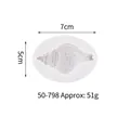 Professional seashell conch silicone fondant mold for cake decorating ocean theme 7x5cm 51g - Oval Conch Style (50-798)