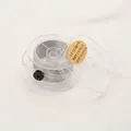 Premium silver 3-ply metallic thread cord for DIY bracelet weaving and handmade jewelry - 3 Strands 0.2mm 100m / Silver
