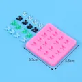 Moule en silicone papillon pour résine et pâtisserie, dimensions 5,5 cm par 5,5 cm - Moule de Plusieurs Formes de Papillons (50-3273) / 5.5x5.5cm / Rose