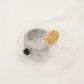 Silver metallic embroidery thread spool for DIY handmade jewelry crafting - 6 Strands 0.4mm 60m / Silver