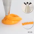 Professional stainless steel icing nozzle model 40-66 for creative cake decorating and baking - 6-Teeth Star (40-66) / 40-66