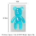 Blue bear silicone mold for chocolate fondant and DIY resin cake decoration crafts - Standing Bear Style (50-359-D) / White