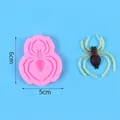 Professional spider shaped pink silicone fondant mold for DIY clay and baking crafts - Spider (50-2991-A) / 6cm x 5cm / Pink