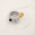 Professional silver metallic embroidery thread for DIY jewelry making in clear spool - 12 Strands 0.8mm 40m / Silver