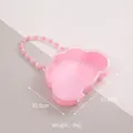 Cute pink cloud-shaped storage gift box with elegant beaded pearl handle for girls - Cloud / 15.2x10.5cm