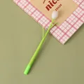 Creative tulip-shaped silicone gel pen featuring a photochromic flower head for students - 0.5mm / Green Flower