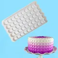 Weiße Silikonform mit Fischschuppen-Textur für DIY Fondant Kuchendekoration am Rand - 50-2169-B