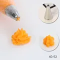 Professional medium 6-tooth stainless steel piping nozzle model 40-92 for cake cream frosting - Radial Ruffle (40-92) / 40-92