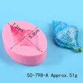 Seashell silicone mold for fondant and chocolate, approx. 51g with dimensions - Fondant Cake Mold (50-798-A)