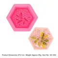 Molde de silicona 3D abeja y panal para jabones y velas artesanales DIY 8x3,1cm - Colmena (50-1452-A) / Rosa