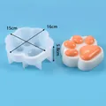 Molde de silicona con forma de pata de gato para velas y pasteles DIY, con dimensiones - Aprox. 15x16x5.8cm