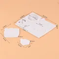 Sunflower pattern white silicone mold with detailed dimensions for DIY baking - 50-1939 Gray