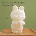 Plain white DIY painting vinyl bunny rabbit doll for children handcrafted coloring crafts - Little Rabbit / Single Piece