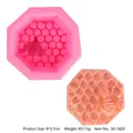 Molde de silicona 3D de abeja y panal para jabón y velas DIY - Vela de Panal (50-1820-A) / Rosa