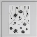 Plastic snowflake pattern embossing folder for DIY paper card making scrapbooking - Snowflake and Dots (58026)